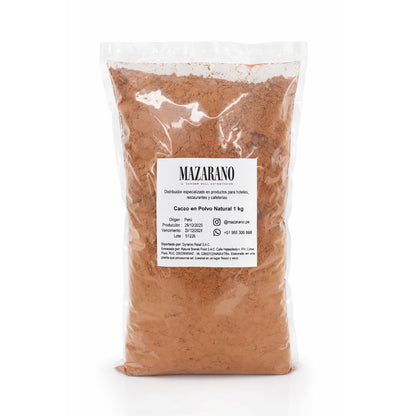 Cacao en Polvo Natural x 1Kg